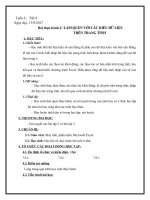 Bai thuc hanh 2 Lam quen voi cac kieu du lieu tren trang tinh