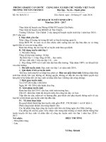 KẾ HOẠCH TUYỂN SINH LỚP 1 Năm học 2016 – 2017