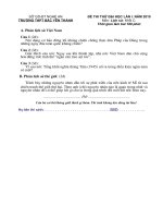 De thi thu DH lan 12010Lich su C