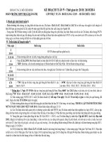 KẾ HOẠCH TUẦN 9