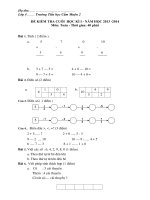 De kiem tra dinh ky cuoi hoc ky 1 nam hoc 20132014