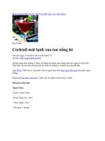 Cocktail mat lanh xua tan nang he