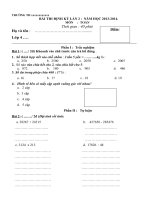 De thi cuoi ky 1 mon toan lop 4doc