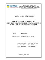 Một số giải pháp nâng cao hiệu quả phát hành thẻ của ngân hàng TMCP á châu PGD lê quang định 