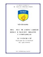 Đo lường sự thỏa mãn của khách hàng sử dụng dịch vụ MegaVNN tại VNPT long an 