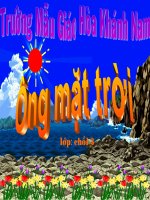 ông mặt trời  mầm non  nguyễn bích thuận  thư viện tài nguyên giáo dục long an