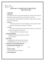 Bai thuc hanh 2 Lam quen voi cac kieu du lieu tren trang tinh