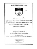 Phân tích ứng xử của kết cấu dàn chịu ảnh hưởng của tham số mờ sử dụng giải thuật tiến hóa khác biệt de differential evolution 
