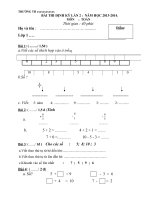 De thi cuoi ky 1 mon toan lop 1doc