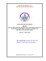 Sáng kiến kinh nghiệm Mầm non Một số biện pháp bồi dưỡng giáo viên khối chồi nâng cao chất lượng môn Làm quen văn học tại trường Mầm non Hoa Hồng