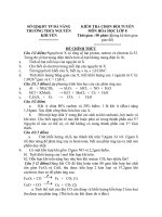 De thi chon hs gioi mon Hoa 8