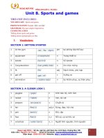 Unit 8 Sports and games