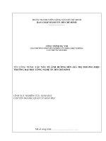 Các yếu tố ảnh hưởng đến giá trị thương hiệu trường đại học công nghệ tp hồ chí minh 