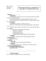 Bai 13 Quyen duoc bao ve cham soc va giao duc cua tre em Viet Nam