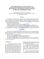 Phát triển dịch vụ ngân hàng bán lẻ tại ngân hàng thương mại cổ phần á châu ACB 