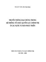 Truyền thông đại chúng trong hệ thống tổ chức quyền lực chính trị ở các nước tư bản phát triển 