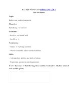 Tải Bài tập nâng cao tiếng Anh lớp 6 Chương trình mới Unit 12: Robots - Bài tập tiếng Anh lớp 6 chương trình mới có đáp án