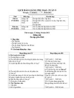 giao an buoi chieu lop 3 tuan 9