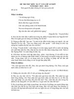 Mot so de thi thu vao 10