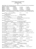 De thi thu Dai hoc Mon Tieng Anh va dap an