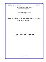 Phòng ngừa tội tham ô tài sản ở Việt Nam trong giai đoạn hiện nay