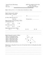 de giua ki II  Toan Lop 1