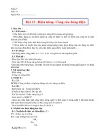 Bai 13 Dien nang  Cong cua dong dien