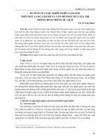 Di tích về cuộc khởi nghĩa Lam Sơn trên đất lang chánh và vấn đề phát huy giá trị trong hoạt động du lịch