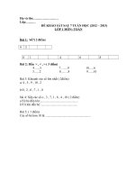 De khao sat sau 7 tuan hoc  20122013lop 1 monTOANTVIET