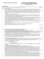 Dap an de thi thu DH THPT BYT lan 12009 Mon Van Khoi C