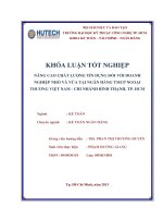 Nâng cao chất lượng tín dụng doanh nghiệp nhỏ và vừa 