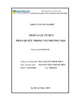Pháp luật về hủy phán quyết trọng tài thương mại 