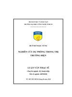Nghiên cứu dự phòng trong thị trường điện 