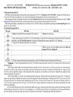 KẾ HOẠCH TUẦN 11