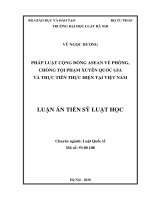 Pháp luật Cộng đồng ASEAN về phòng, chống tội phạm xuyên quốc gia và việc thực hiện tại Việt Nam