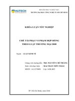 Chế tài phạt vi phạm hợp đồng theo luật thương mại 2005 