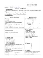 Tieng Anh 6 Sach moi Giao an ca nam