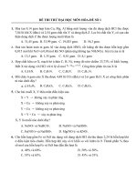 2 de thi thu Dai hoc mon Hoa va dap an tham khao