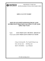 Một số giải pháp kinh doanh du lịch outbound ở nhật bản tại công ty du lịch apex việt nam 