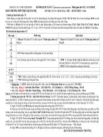 KẾ HOẠCH TUẦN 12