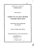 Nghiên cứu xây dựng mô hình lưới điện thông minh 