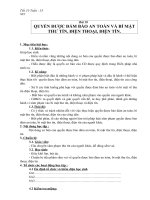 Bai 18 Quyen duoc bao dam an toan va bi mat thu tin dien thoai dien tin