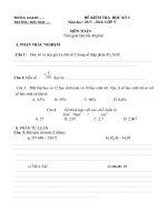 De thi cuoi ky 1 mon toan Lop 5 nam hoc 20152016