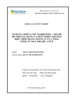Áp dụng chiến lược marketing mix để hỗ trợ xây dựng và phát triển thương hiệu thời trang NOVELTY cho tổng công ty may nhà bè CTCP 