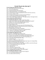 Tải Câu hỏi Nhanh như chớp tập 22 - Những câu đố trong Nhanh như chớp tập 22 và đáp án