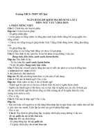 Ngân hàng đề Kiểm Tra Học Kì I 2014-2015