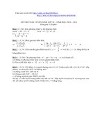 De Toan vao lop 10 2010  2011