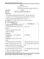 GIÁO ÁN dạy tiết tuần 6