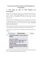 Tải Cách đăng ký hoặc huỷ SMS Banking Vietcombank - Hướng dẫn cách đăng ký và hủy SMS banking Vietcombank