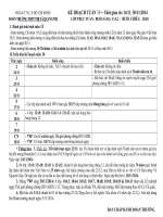 KẾ HOẠCH TUẦN 14